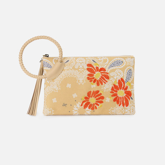 HOBO Signature - Sheila Clutch In Canvas - Sunset Bandana