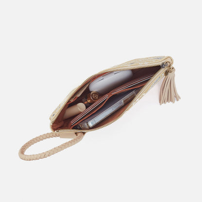 HOBO Signature - Sheila Clutch In Canvas - Sunset Bandana