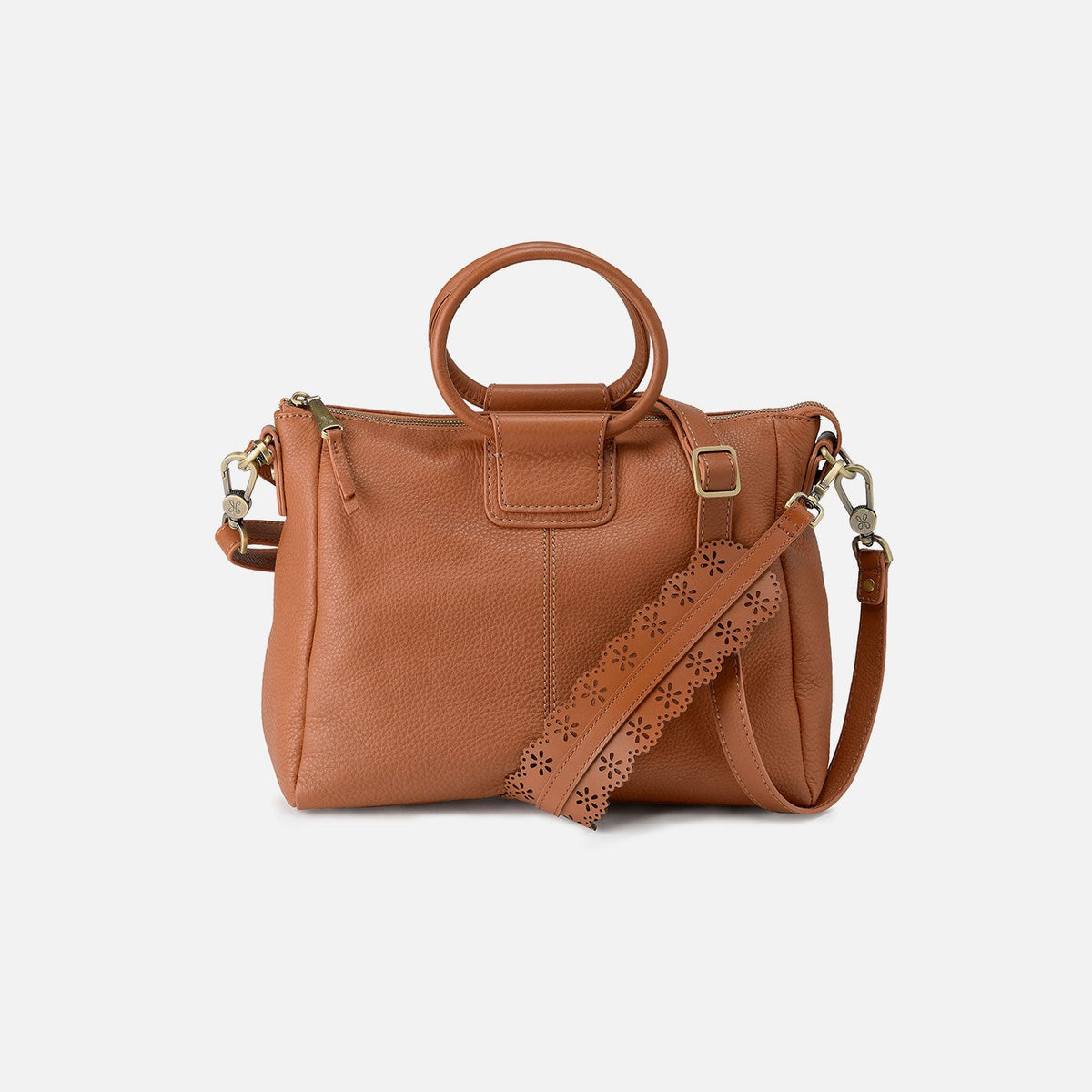 HOBO Everyday - Sheila Medium Satchel In Pebbled Leather - Warm Honey