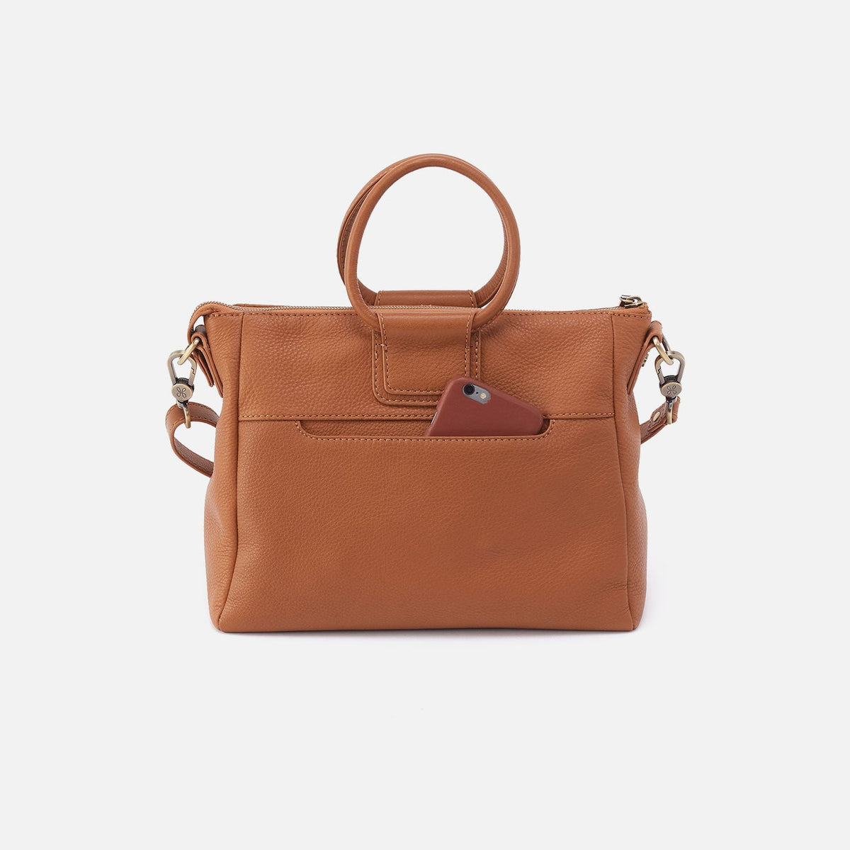 HOBO Everyday - Sheila Medium Satchel In Pebbled Leather - Warm Honey