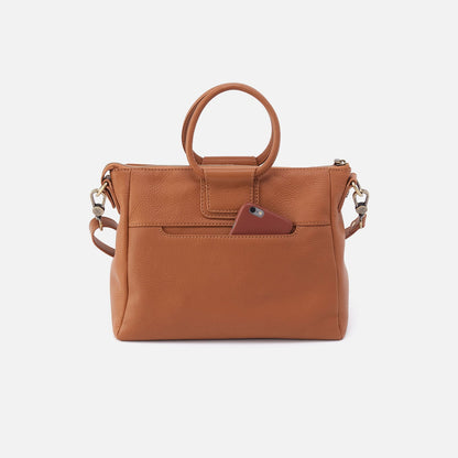 HOBO Everyday - Sheila Medium Satchel In Pebbled Leather - Warm Honey