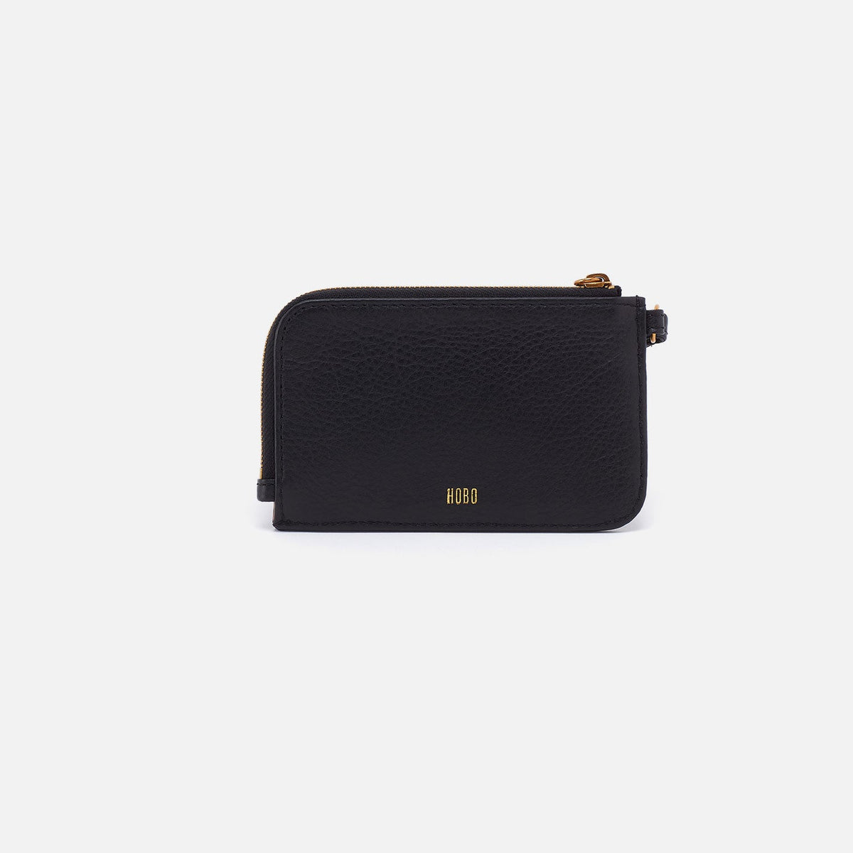 HOBO Premium - Tabby Card Wristlet In Pebbled Leather - Black