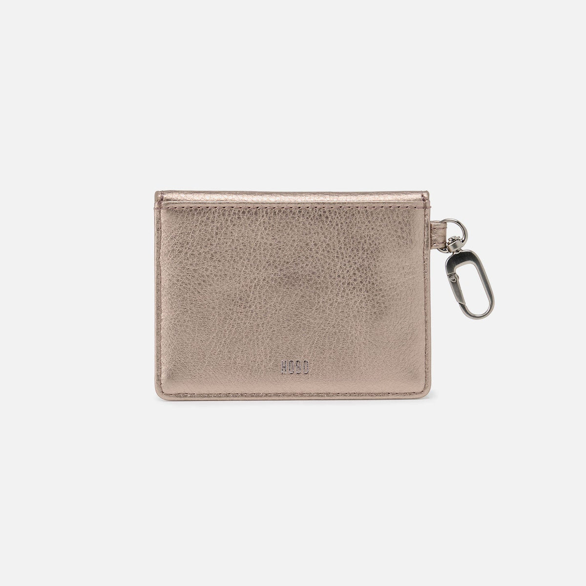 HOBO Latest - Tabby Flap Card Case In Metallic Leather - Cameo Quartz