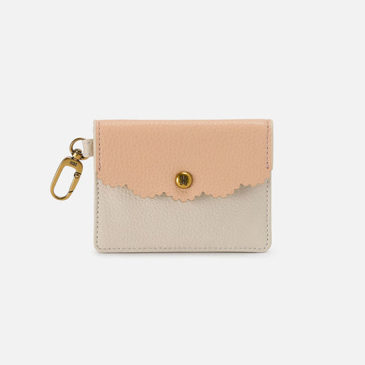 HOBO Trusted - Tabby Flap Card Case In Pebbled Leather - Birch