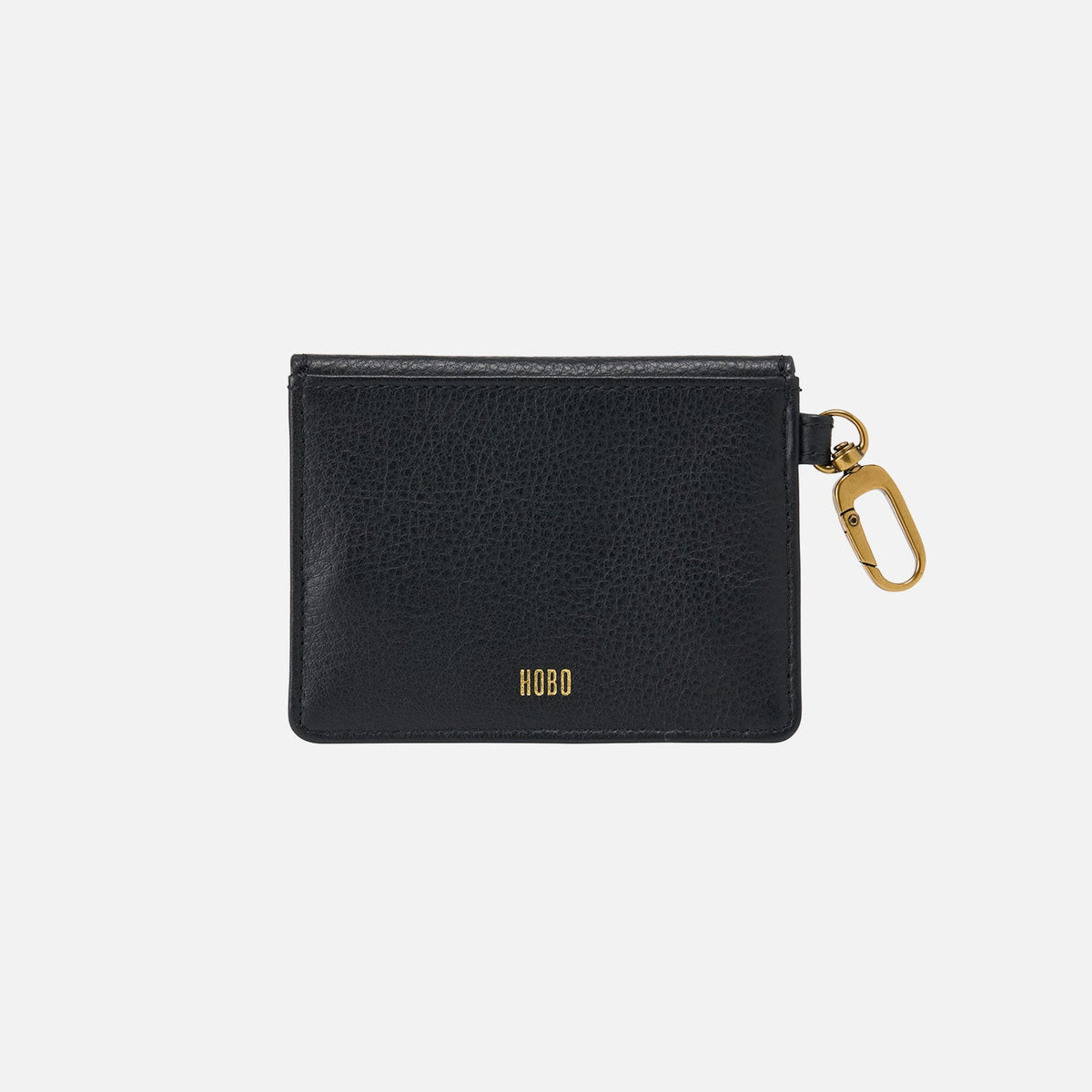 HOBO Exclusive - Tabby Flap Card Case In Pebbled Leather - Black