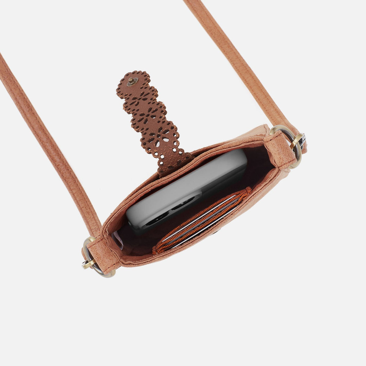 HOBO Recommended - Tabby Phone Crossbody In Buffed Leather - Whiskey