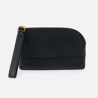 HOBO Deals - Tabby Wristlet In Pebbled Leather - Black