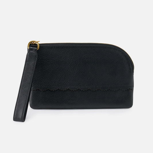 HOBO Deals - Tabby Wristlet In Pebbled Leather - Black