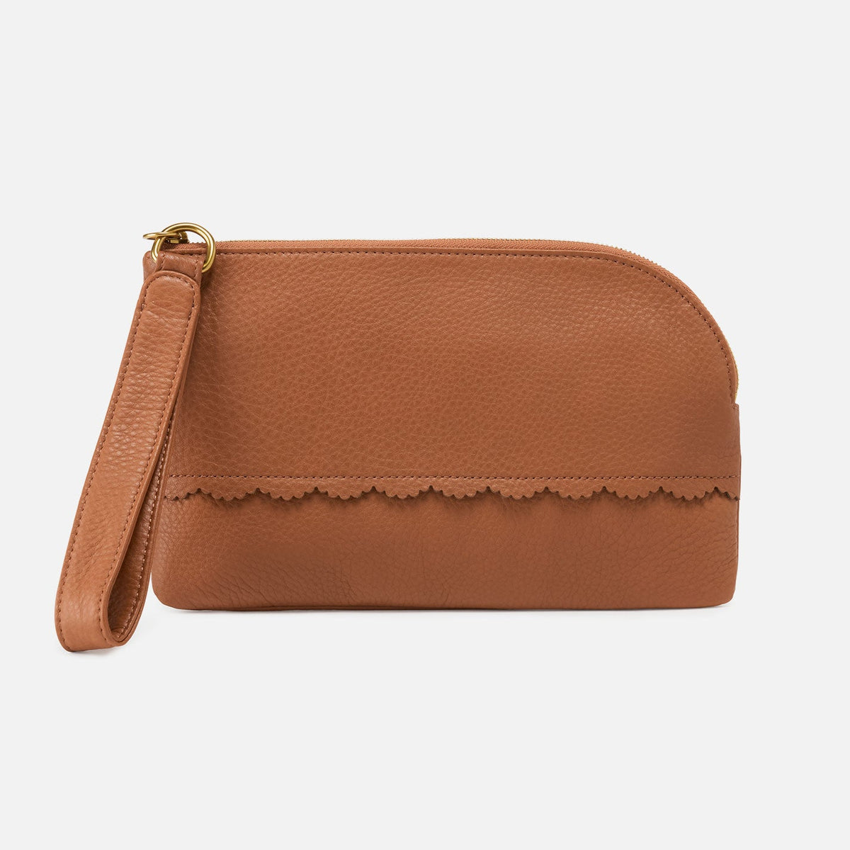 HOBO Quality - Tabby Wristlet In Pebbled Leather - Warm Honey