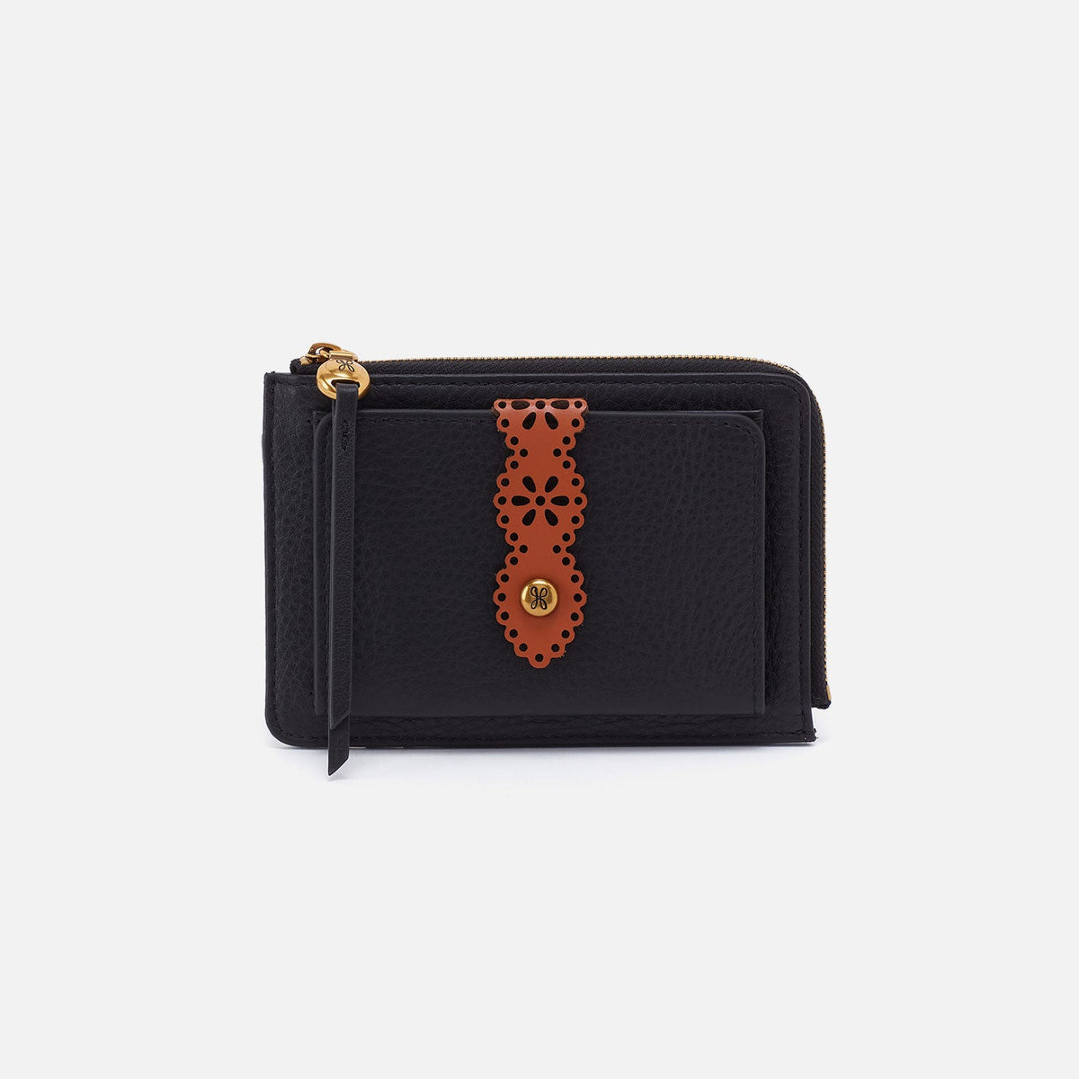 HOBO Discount - Tabby Zip Medium Wallet In Pebbled Leather - Black