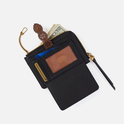 HOBO Discount - Tabby Zip Medium Wallet In Pebbled Leather - Black